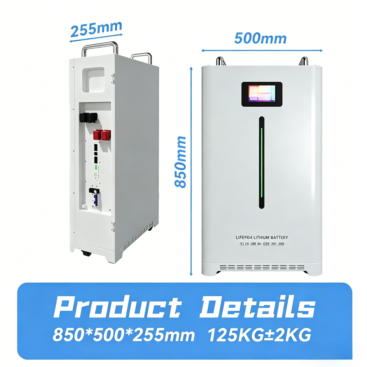 SUPSRSAFE stand-by 51.2V 314Ah LiFePO4 Batteries Inlined BMS 16KWh T30 Energy solid battery 600 cycles -10~50C