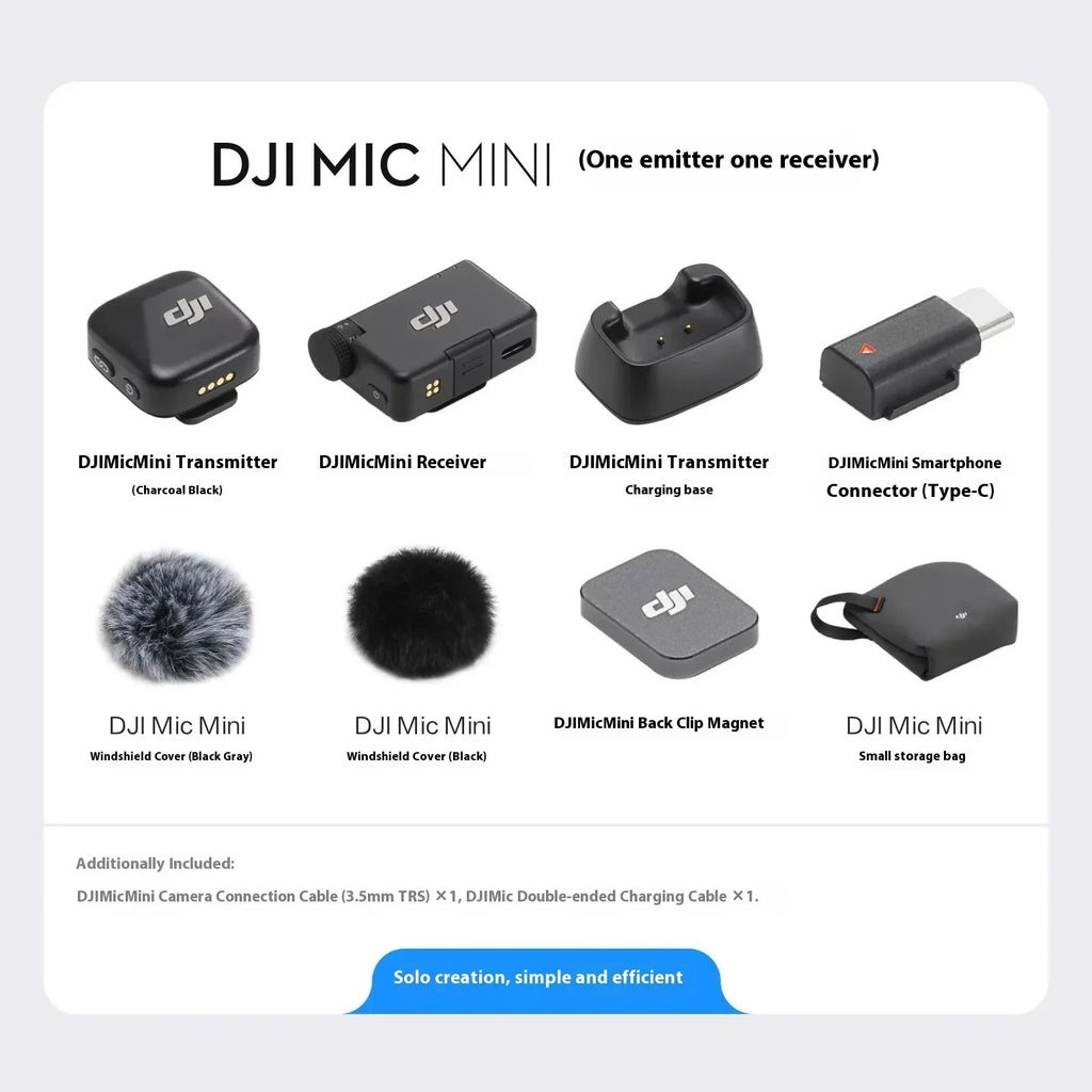 DJI Mic Mini(2TX+1 RX+Charging Case)
