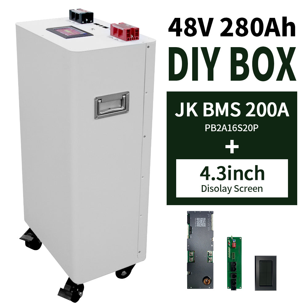 Customized 48V Diy Box Kit 16S 200Ah 280Ah 300Ah 320Ah 48V Lifepo4 Battery Empty Battery Box OEM