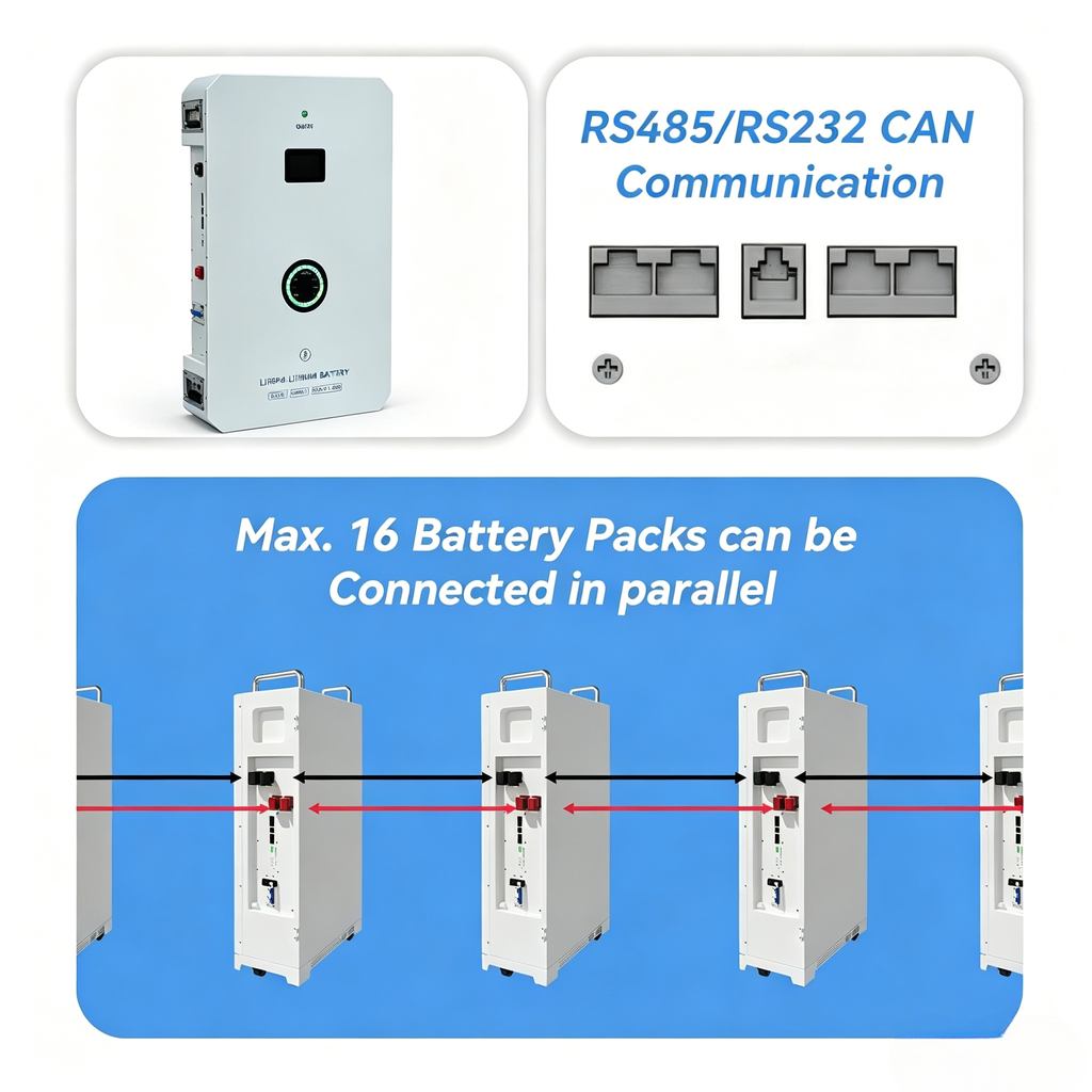SUPSRSAFE stand-by 51.2V 314Ah LiFePO4 Batteries Inlined BMS 16KWh T30 Energy solid battery 600 cycles -10~50C