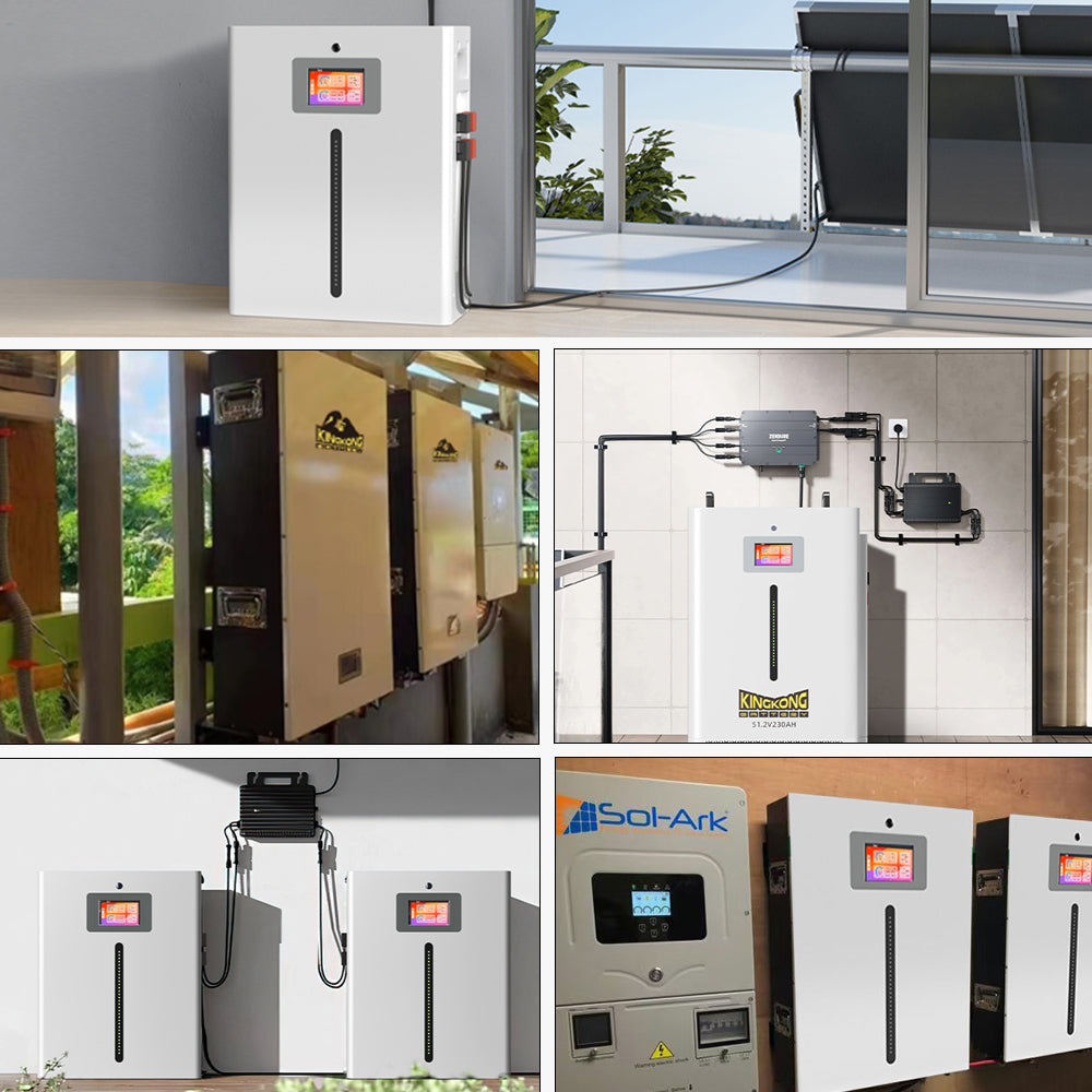 51.2V 320Ah Lithium phosphate walled solar energy storage system, 16kWh, 10-year warranty, 8,000+ cycle, AP surveillance