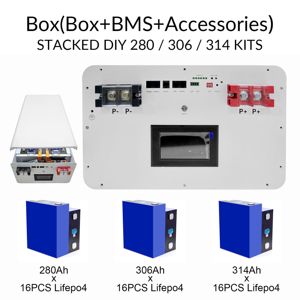Customized 48V Diy Box Kit 16S 200Ah 280Ah 300Ah 320Ah 48V Lifepo4 Battery Empty Battery Box OEM