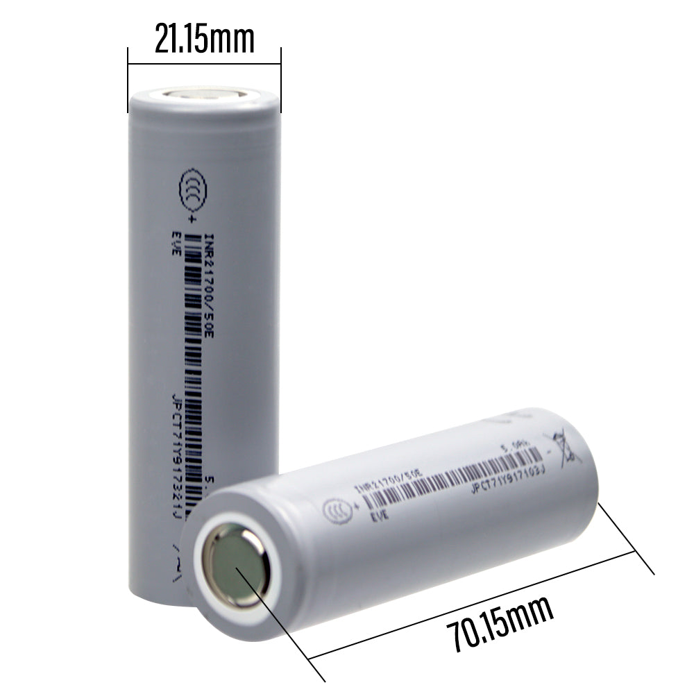 Customized Battery 21700 5000mah 5c Lithium Battery 5000mah Rechargeable 5000mah 21700 Battery
