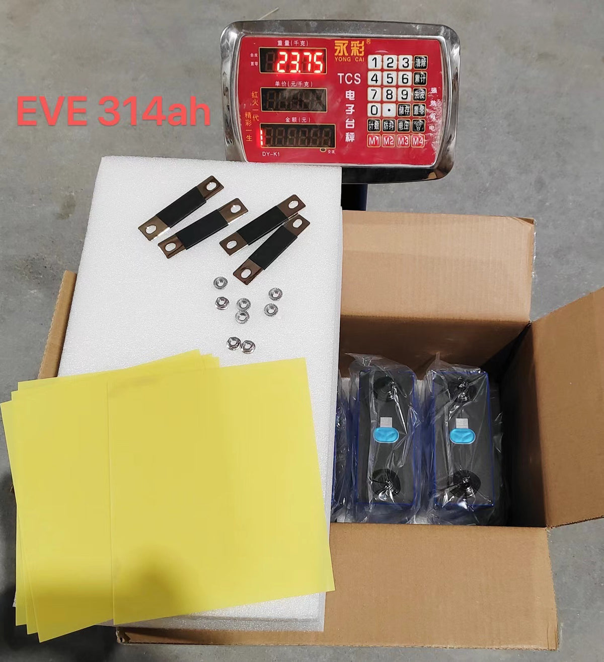 EU STOCK EVE MB31 Grade A+ Prismatic LiFePO4 Cell Rated Capacity 314Ah Lithium Ion Battery Pack 8000 Cycles 314Ah 330Ah