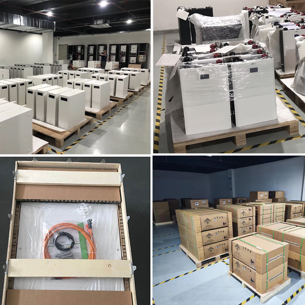 51.2V 320Ah Lithium phosphate walled solar energy storage system, 16kWh, 10-year warranty, 8,000+ cycle, AP surveillance