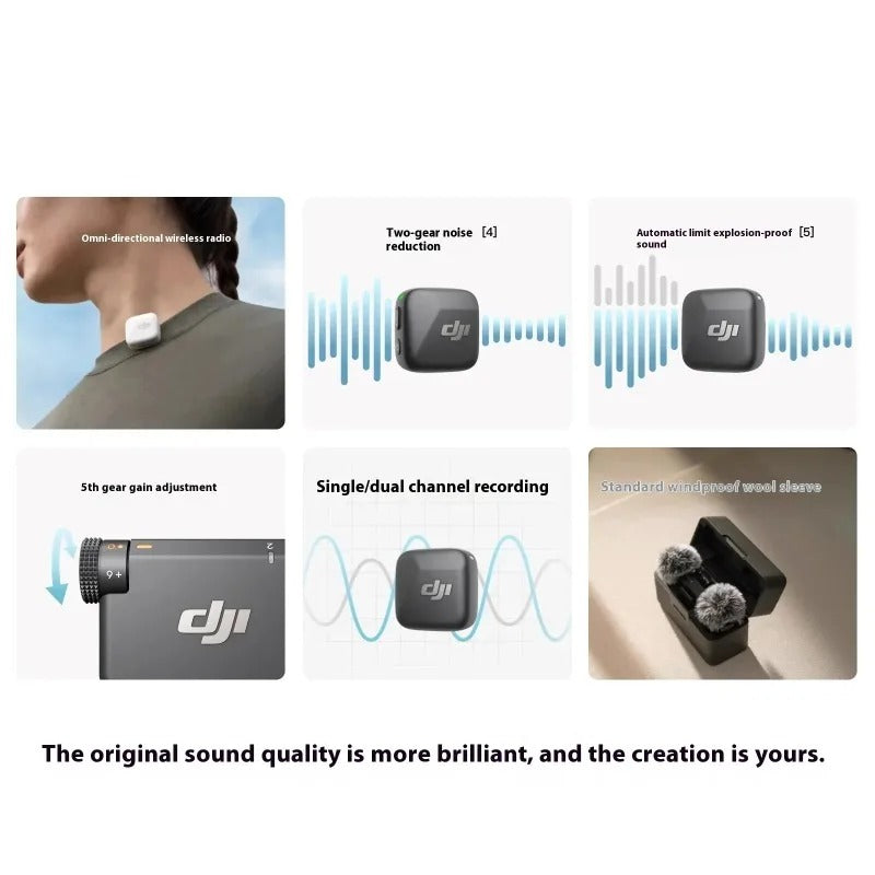 DJI Mic Mini(2TX+1 RX+Charging Case)
