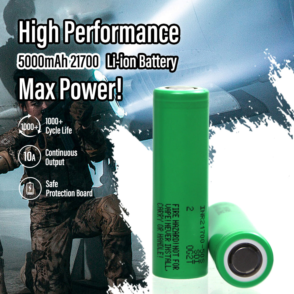 E-bike Battery Cell 21700-50S 5000mAh 3.7V Power Battery Cell Original Factory PTC Protection Electric Vehicle Battery