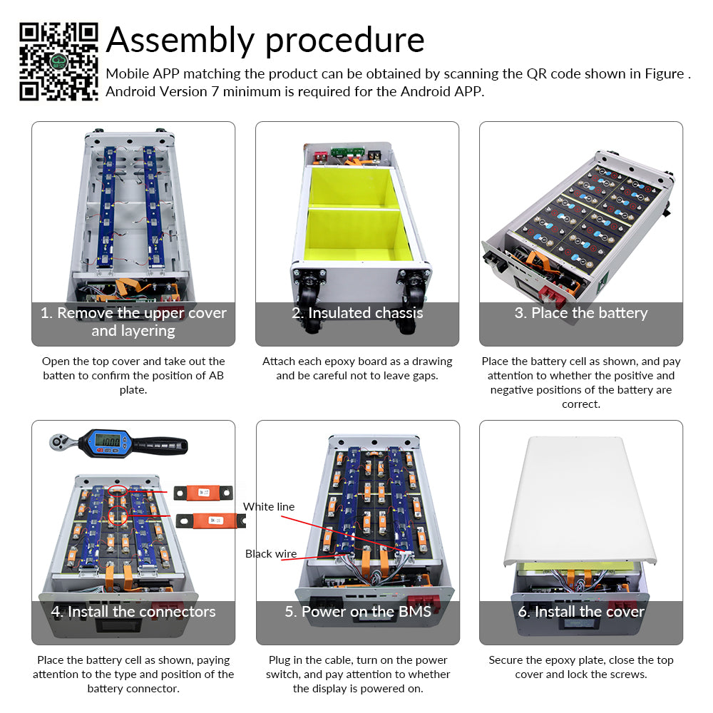 Customized 48V Diy Box Kit 16S 200Ah 280Ah 300Ah 320Ah 48V Lifepo4 Battery Empty Battery Box OEM