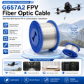 FPV Drone Fiber Optic Cable G657A2 Bare Fiber Reel 0.27mm Single Mode Optical Fiber for Long Distance Transmission