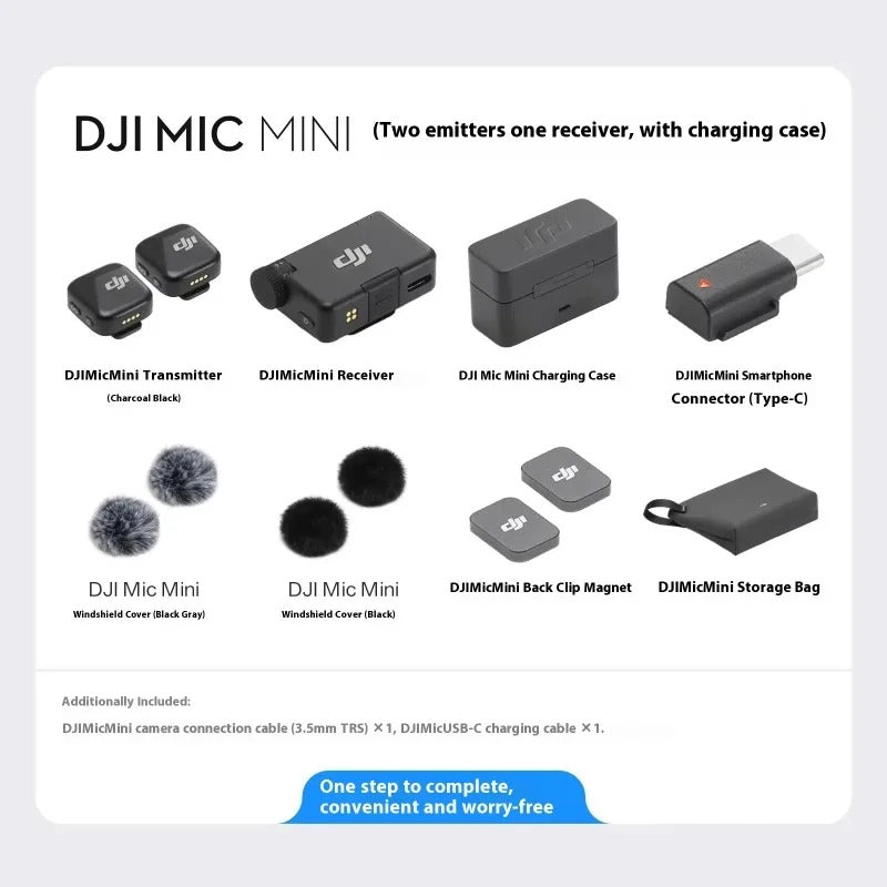 DJI Mic Mini(2TX+1 RX+Charging Case)